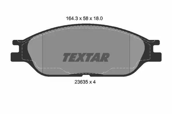 Klocki hamulcowe przód Ford WINDSTAR 3.0 3.8 99-03 Textar 2363501