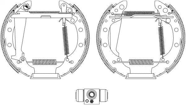 ZESTAW SZCZĘK HAM. VW GOLF/VENTO/PASSAT/POLO 88- Textar 84044703