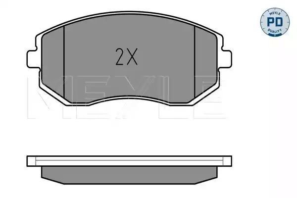 KLOCKI HAMULCOWE PRZÓD SUBARU LEGACY FORESTER 03- IMPREZA MEYLE 0252386517/PD