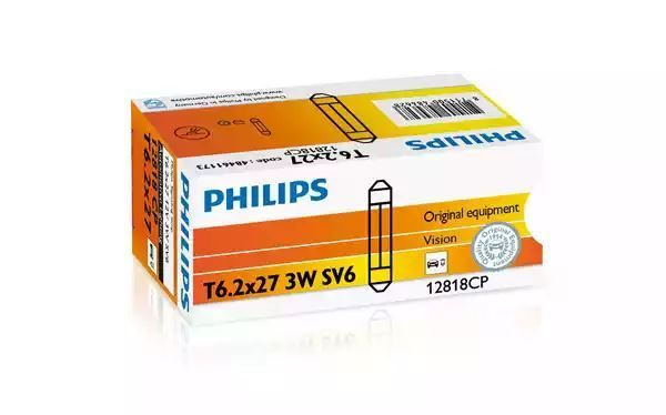 ŻARÓWKA RURKOWA 12V/3W 6,2X27MM Philips 12818CP