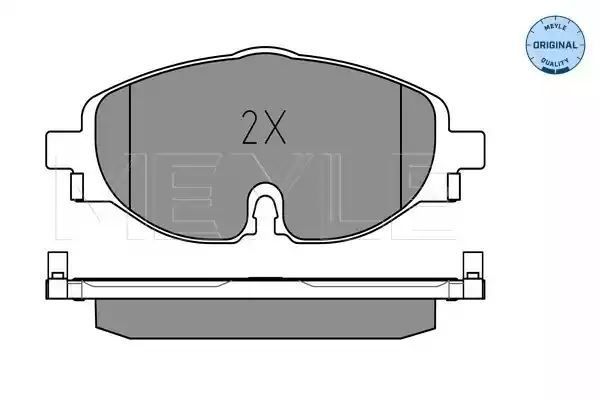 KLOCKI HAMULCOWE PRZÓD VW GOLF 7 A3 OCTAVIA LEON 12- MEYLE 252568320