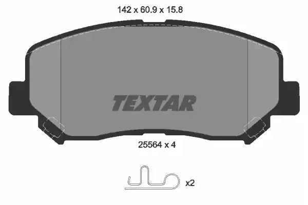 Klocki hamulcowe przód Mazda CX-5 11- Textar 2556401