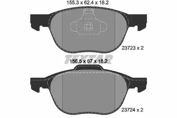 Klocki hamulcowe przód Ford FOCUS 04- 11- Mazda Volvo Textar 2372381