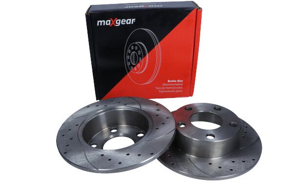 TARCZA HAMULCOWA TYŁ VW A6 1,8-3 QUATTRO NAWIERCANA I NACINANA MaXgear 19-1210SPORT