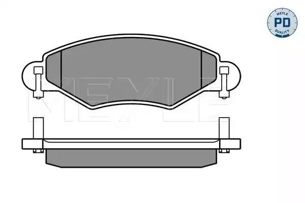 KLOCKI HAMULCOWE PRZÓD TOYOTA YARIS 01- SYSTEM BOSCH MEYLE 0252334017/PD