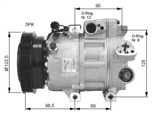 KOMPRESOR KLIMATYZACJI HYUNDAI ACCENT 2005- NRF 32468G