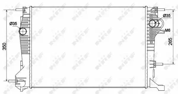 CHŁODNICA RENAULT MEGANE 09- DCI NRF 53136