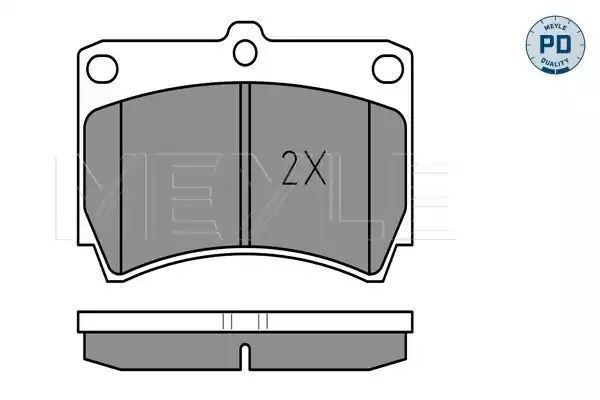 KLOCKI HAMULCOWE PRZÓD MAZDA 323 89- MEYLE 0252165415/PD