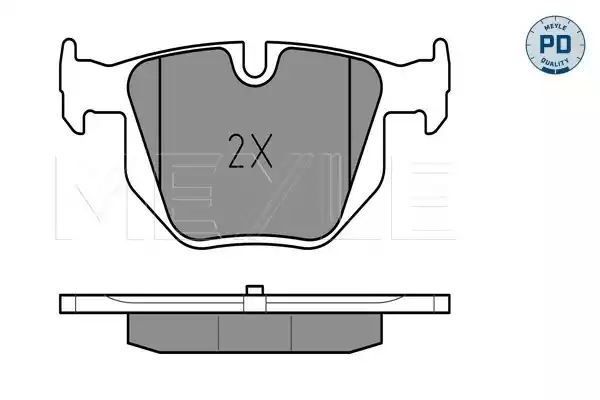 KLOCKI HAMULCOWE TYŁ BMW E60 E61 520-525 03- MEYLE 0252373217/PD