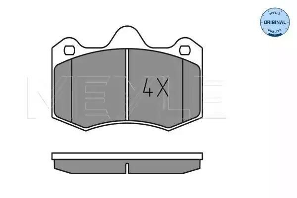 KLOCKI HAMULCOWE PRZÓD SEAT IBIZA 04- MEYLE 252497417