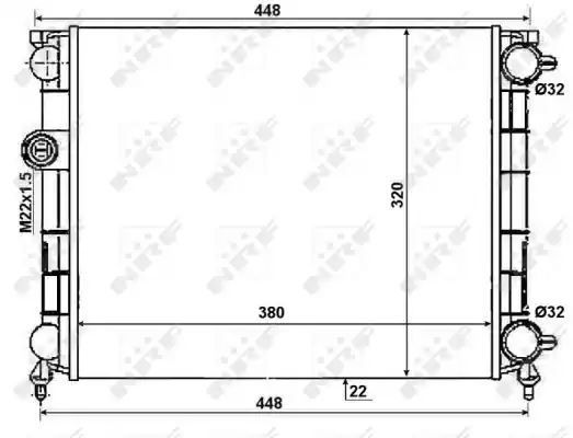 CHŁODNICA SILNIKA LIGIER BE UP 02- NRF 50004
