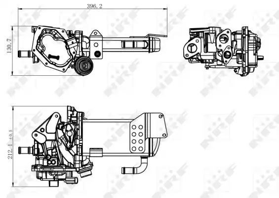 ZAWÓR EGR VW EGR A4 07- (MODUŁ) NRF 48202