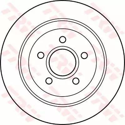 Tarcza hamulcowa tył Chrysler PT CRUISER 00-  270x9 TRW DF4875