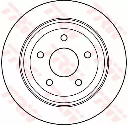 Tarcza hamulcowa tył Jeep WRANGLER 10- TRW DF6029