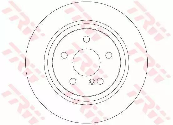 Tarcza hamulcowa przód Mercedes R230 03-12 300X10 5 OTWORÓW TRW DF6277