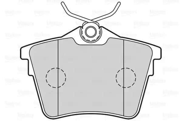 Klocki hamulcowe tył Citroen C5 1,6-2,0 HDI 08- Valeo 301664