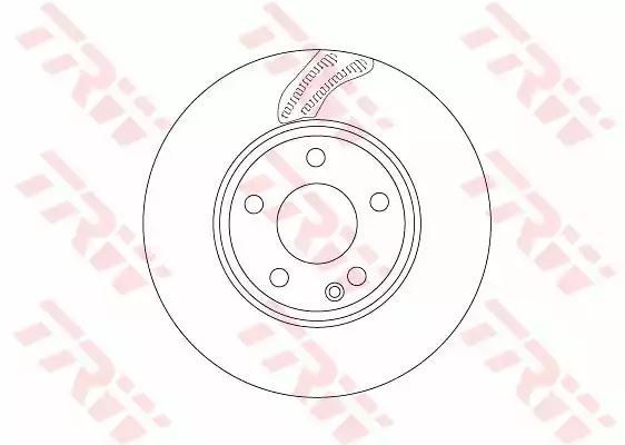 Tarcza hamulcowa przód Mercedes W246 W176 220CDI 13- TRW DF6591
