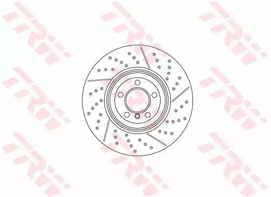 Tarcza hamulcowa przód BMW 3 4 11- TRW DF6600S