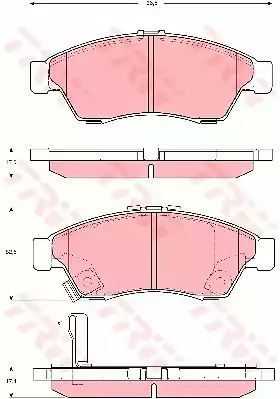 Klocki hamulcowe przód Suzuki LIANA TRW GDB3290