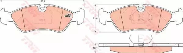 Klocki hamulcowe przód Opel ASTRA F VE TRW GDB951