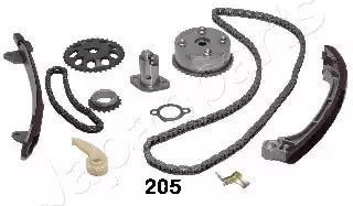 ZESTAW ŁAŃCUCHA ROZRZĄDU TOYOTA 2,0VVT-I RAV4 AVENSIS 2,0VVT-I Japan Parts KDK205V
