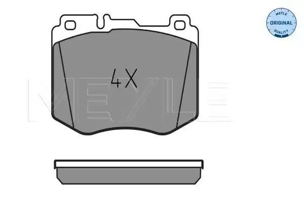 KLOCKI HAMULCOWE PRZÓD MERCEDES W205 X253 2,0-3,0 14- MEYLE 252204718