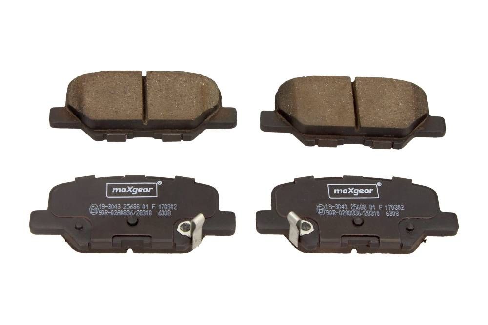 KLOCKI HAMULCOWE TYŁ PEUGEOT 4008 12- ASX OUTLANDER 12- MAZDA 6 12- MaXgear 19-3043