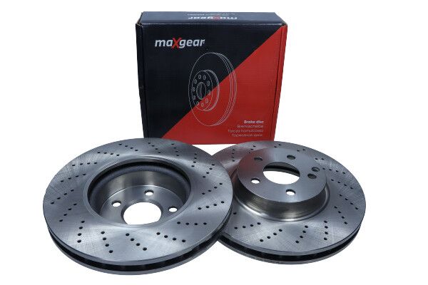 TARCZA HAMULCOWA PRZÓD MERCEDES W204 C280-350B CDI W212 SPORT AMG MaXgear 19-2687