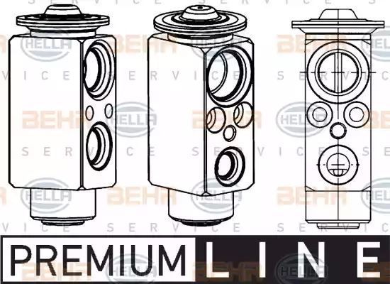 ZAWÓR ROZPRĘŻNY KLIMATYZACJI OPEL ASTRA H - ZAFIRA II 09- Hella 8UW351234601