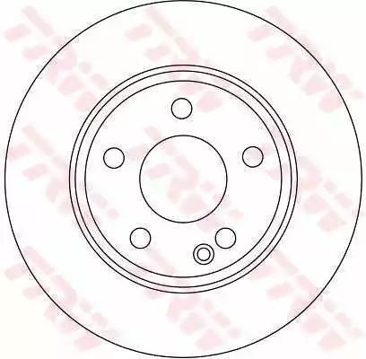 Tarcza hamulcowa przód Mercedes W169 W245 1,5-2,0 04-12 TRW DF4393