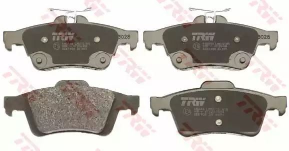 Klocki hamulcowe tył Ford FOCUS 11- C-MAX 10- CONNECT Volvo TRW GDB1938
