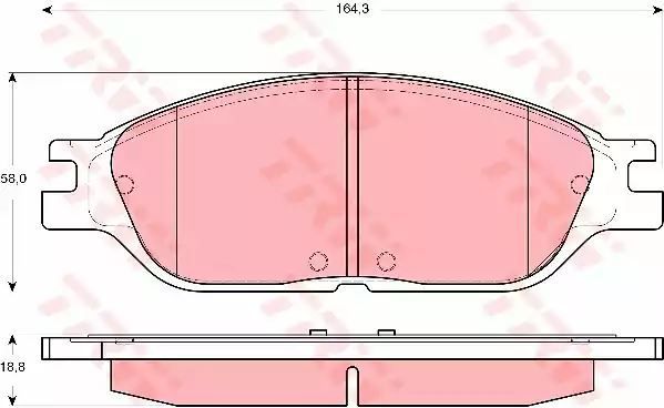 KLOCKI HAM. FORD P. WINDSTAR 3,0-4,2 95-04 TRW GDB4138
