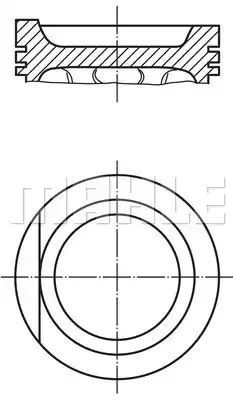TŁOK VW 1,8B 81,51 +0,50 Mahle Original 347502