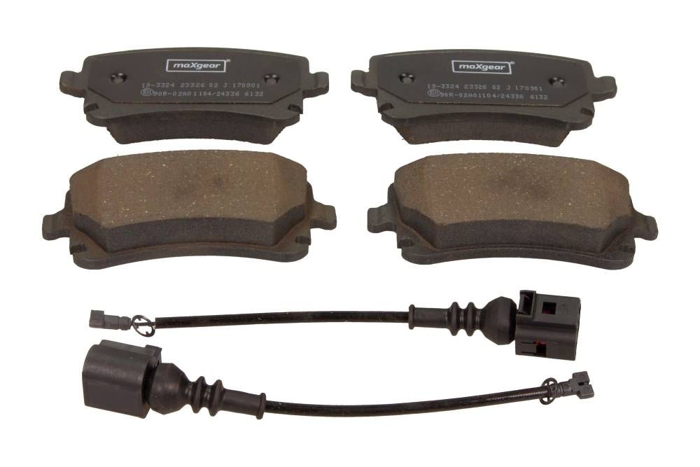 KLOCKI HAMULCOWE TYŁ T5 03- A4 A6 A8 04- 2 CZUJNIKI MaXgear 19-3324