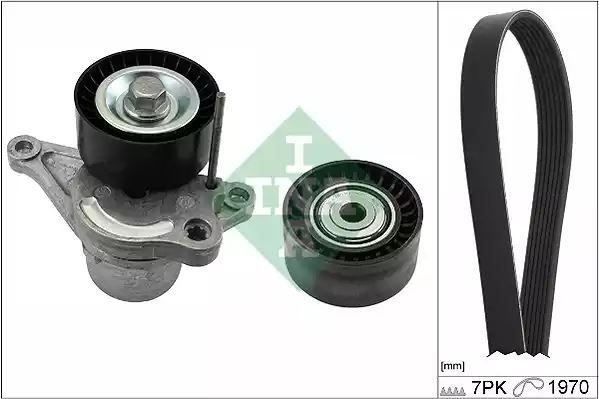 ZESTAW PASKA WIELOROWK. RENAULT MASTER III 2,3DCI INA 529031710
