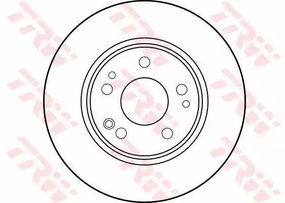 Tarcza hamulcowa przód Mercedes W124 200 TRW DF1581