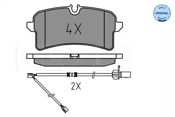KLOCKI HAMULCOWE TYŁ AUDI A6 A7 1,8-4,0 11- MEYLE 252464317