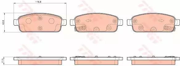 KLOCKI HAM. OPEL T. AMPERA 1,4 11- TRW GDB1927