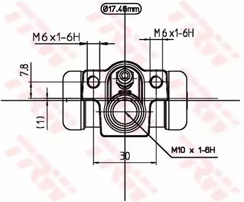 CYLINDEREK HAM. HONDA T. JAZZ 1,2-1,3 02-08 LE/PR TRW BWC244