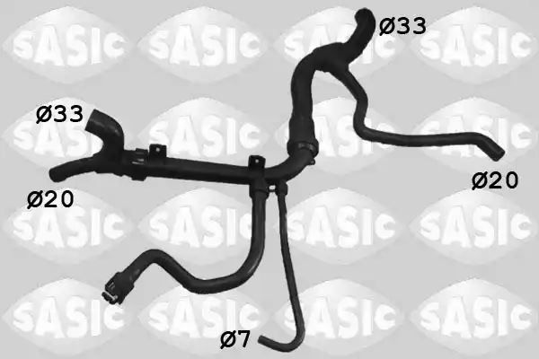Wąż przewód chłodnicy Opel VECTRA B 1.8 2.0 10.95-07.03 SASIC 3406229