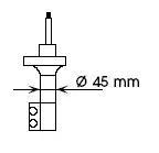 AMORTYZATOR NISSAN T. SUNNY III 1.4/1.6/2.0D 10.90-05.95 LE KYB 632073