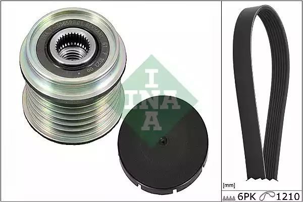 ZESTAW PASKA WIELOROWK. RENAULT 1,9DTI/DCI PASEK+OAP INA 529002110