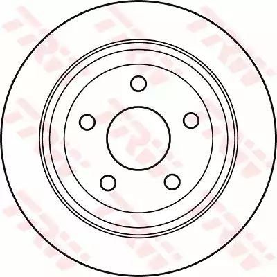 Tarcza hamulcowa tył Chrysler 300C 05- TRW DF6027