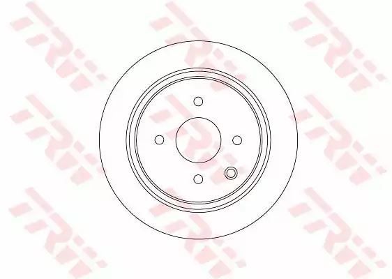 Tarcza hamulcowa tył Nissan CUBE TIIDA 1,6-1,8 1,5 DCI 07- TRW DF6317
