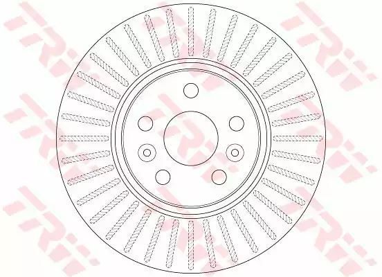 Tarcza hamulcowa przód Renault SCENIC 2,0DCI 05- TRW DF6449