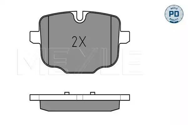 KLOCKI HAMULCOWE TYŁ BMW F10 525-550B D 10- MEYLE 0252470318/PD