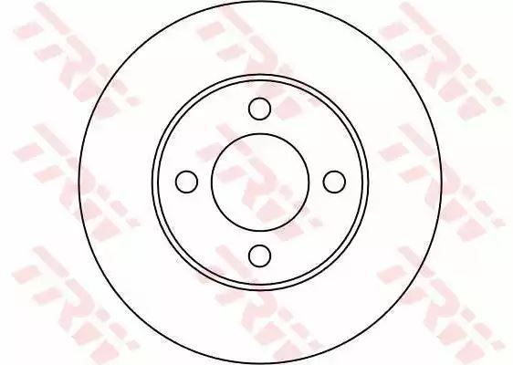 Tarcza hamulcowa przód Audi 80 100 TRW DF1521