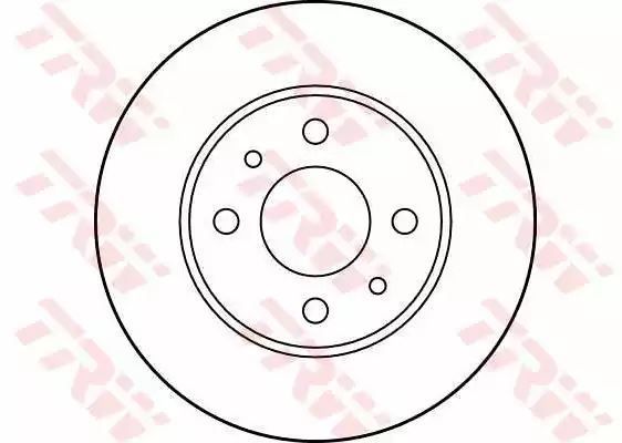 Tarcza hamulcowa przód Fiat 500 PANDA 07- 240,5X11 4 OTWORY TRW DF1745