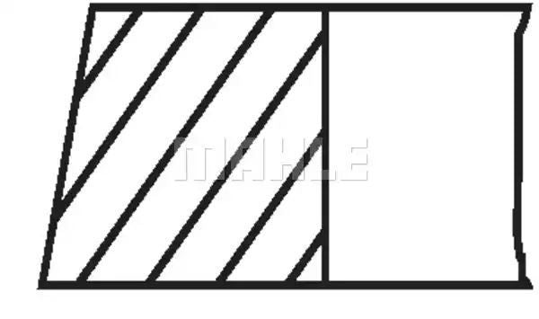 PIERŚCIENIE TŁOKOWE OPEL ZAFIRA Mahle Original 01208N0