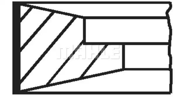 PIERŚCIENIE TŁOKOWE VW LT Mahle Original 15110N0